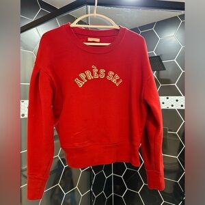 Madewell Sézane Red Après Ski Sweatshirt